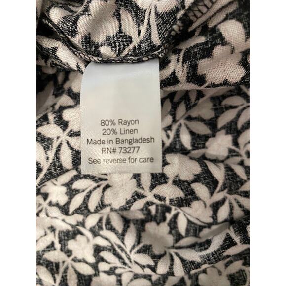 Sonoma Goods for Life Women’s Plus Floral Linen Blend Maxi Dress Size 2X - Picture 6 of 9